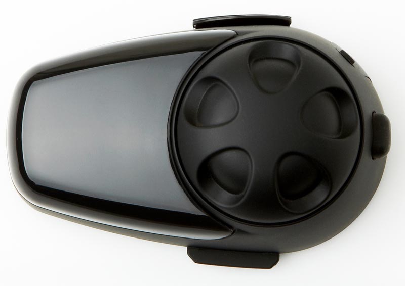 Side view of Sena SMH10 Bluetooth Headset Double Pack, black