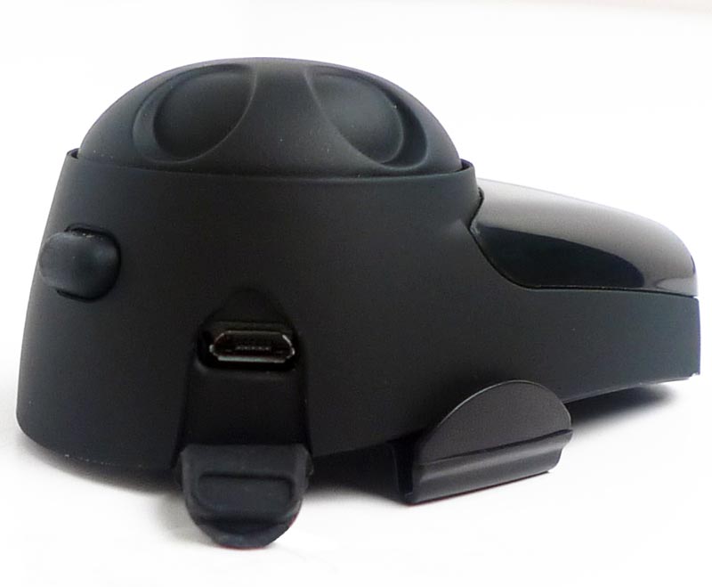 Side view of Sena SMH10 Bluetooth Headset Double Pack, black