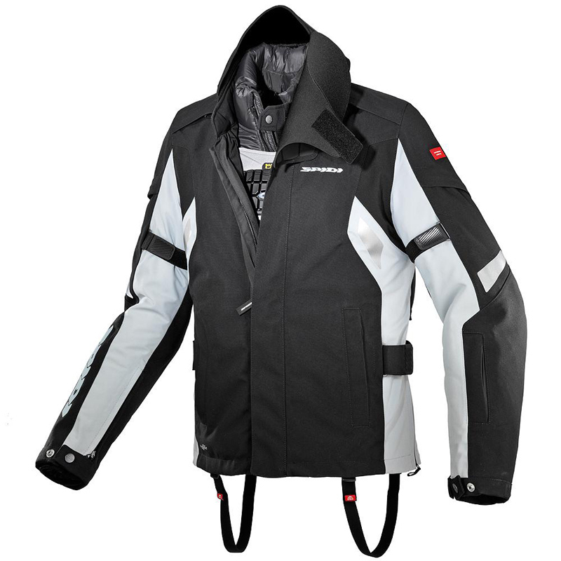 Spidi Super GT Motorcycle Textile Jacket, black-grey, Size XL, black-grey, Size XL