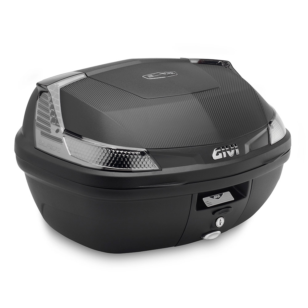 Givi Unisex Transparent B47 Blade Tech Monolock Topcase With Plate, Size 41-50L
