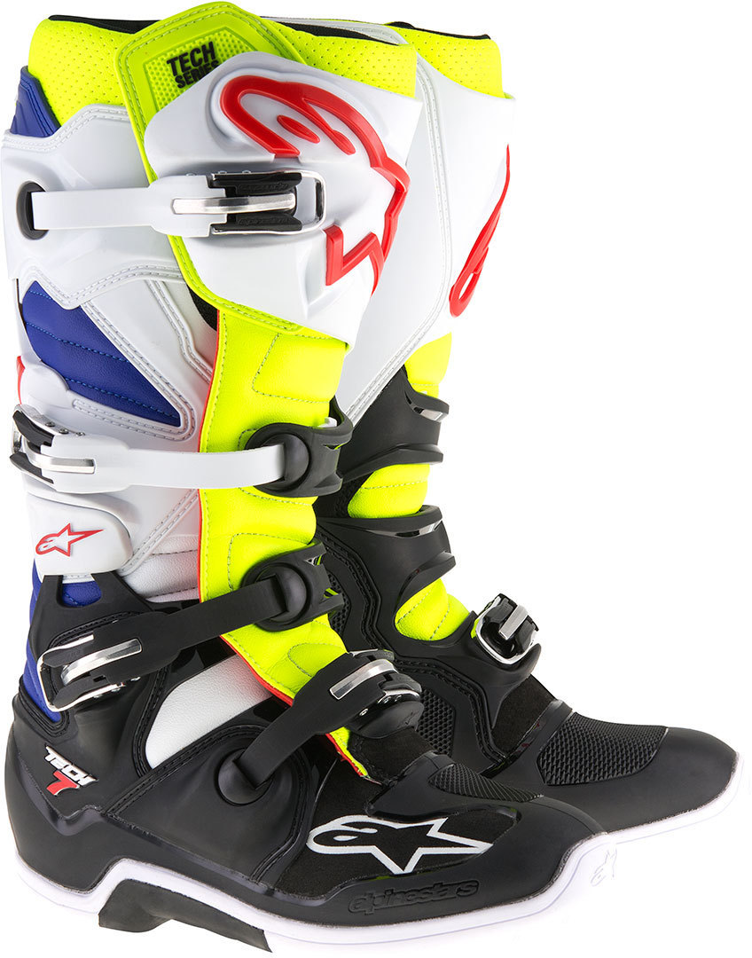 Alpinestars Tech 7 Ботинки для мотокросса Белый/Синий/Черный 15 (51) 