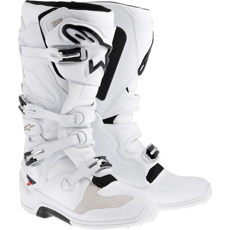 Alpinestars Tech 7 Motocross Stiefel, weiss, Größe 42, weiss, Größe 42