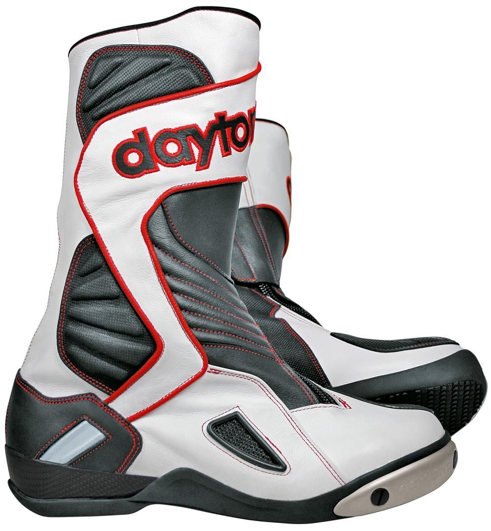 Daytona Evo Voltex Motorcycle Boots, black-white-red, Size 46, black-white-red, Size 46