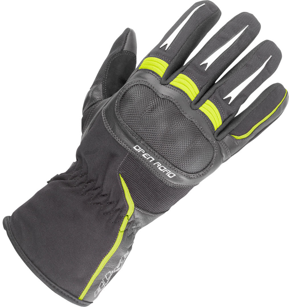 Büse Open Road Touring Gloves, black-yellow, Size M, black-yellow, Size M