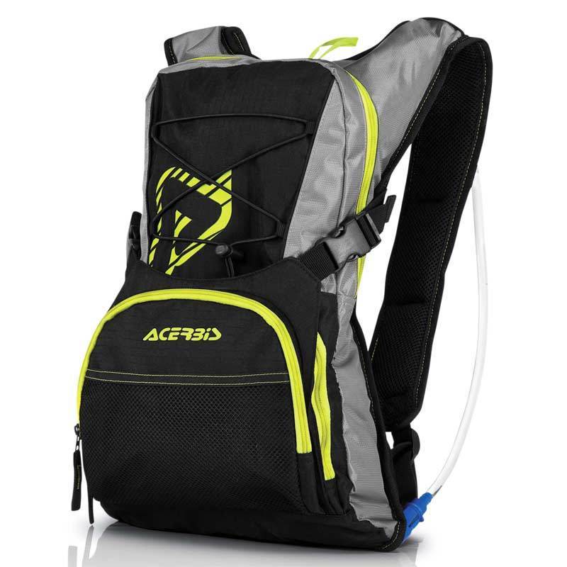 Acerbis H2O Drinking Backpack, black-yellow, black-yellow, Size One Size