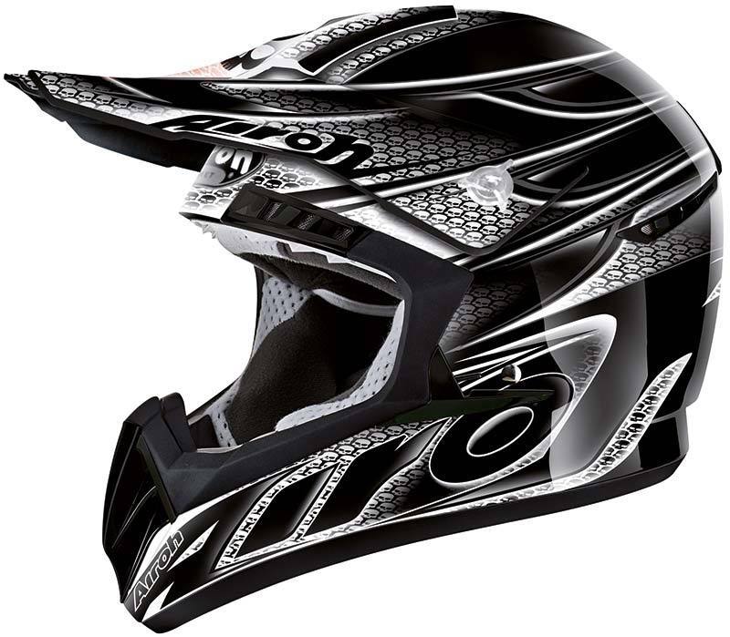 Airoh CR901 Linear Motocross Helmet, black-grey, Size XS, black-grey, Size XS