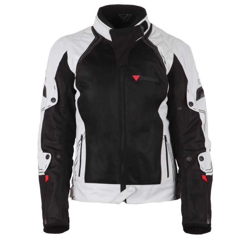 Modeka Breeze Ladies Textile Jacket, black-grey, Size 34 for Women, black-grey, Size 34 for Women