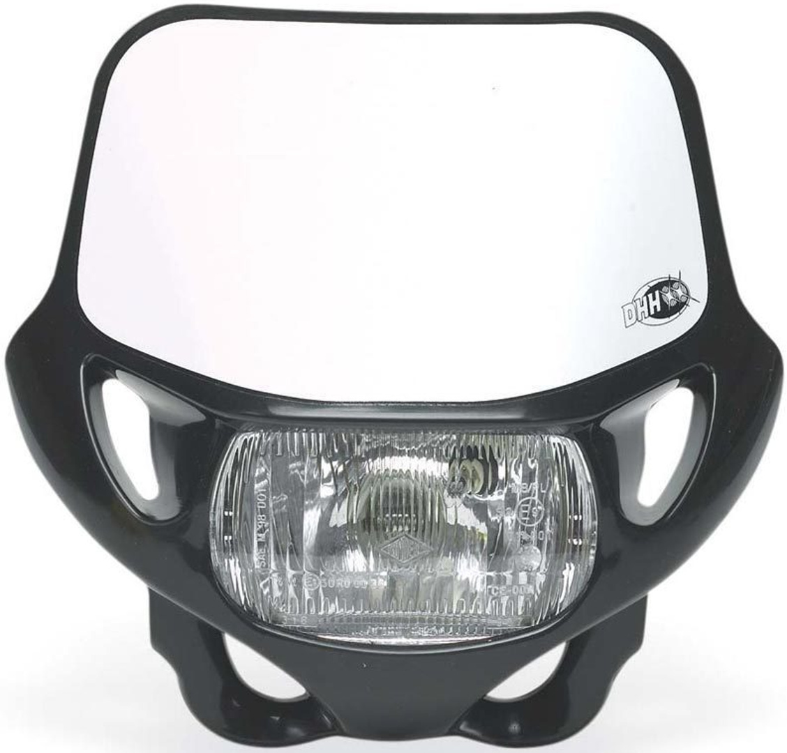 Image of Acerbis DHH Certified Maschera frontale con faro, nero