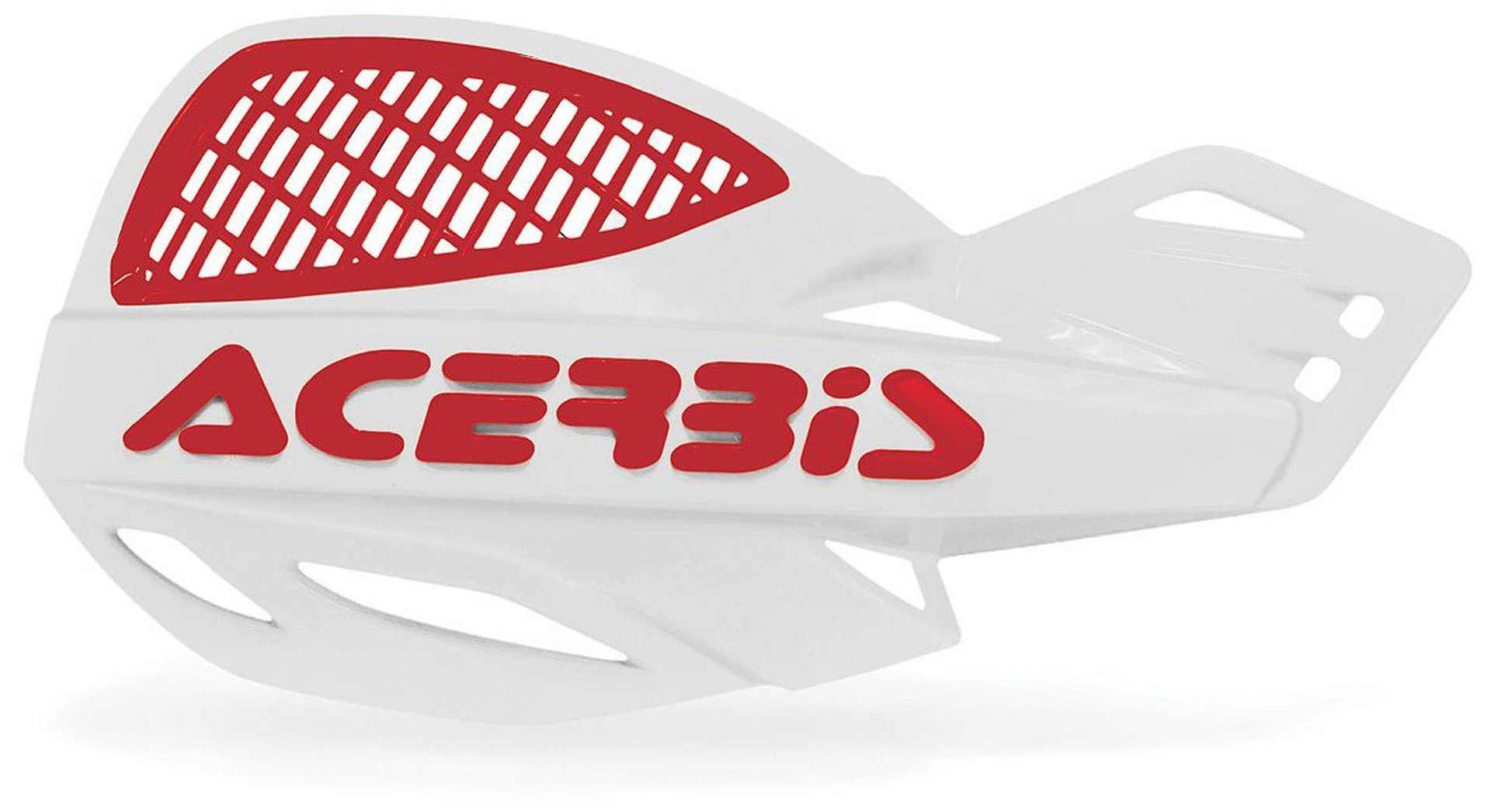 Acerbis MX Uniko Vented Hand Protectors, white-red, white-red, Size One Size