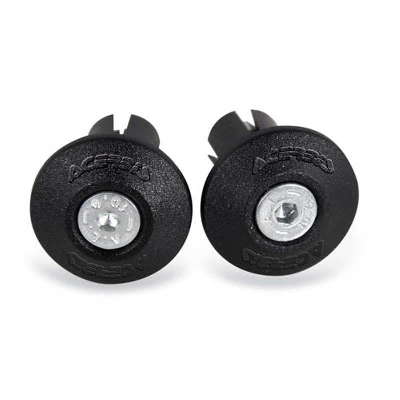 Acerbis Handlebar End Caps, black, black