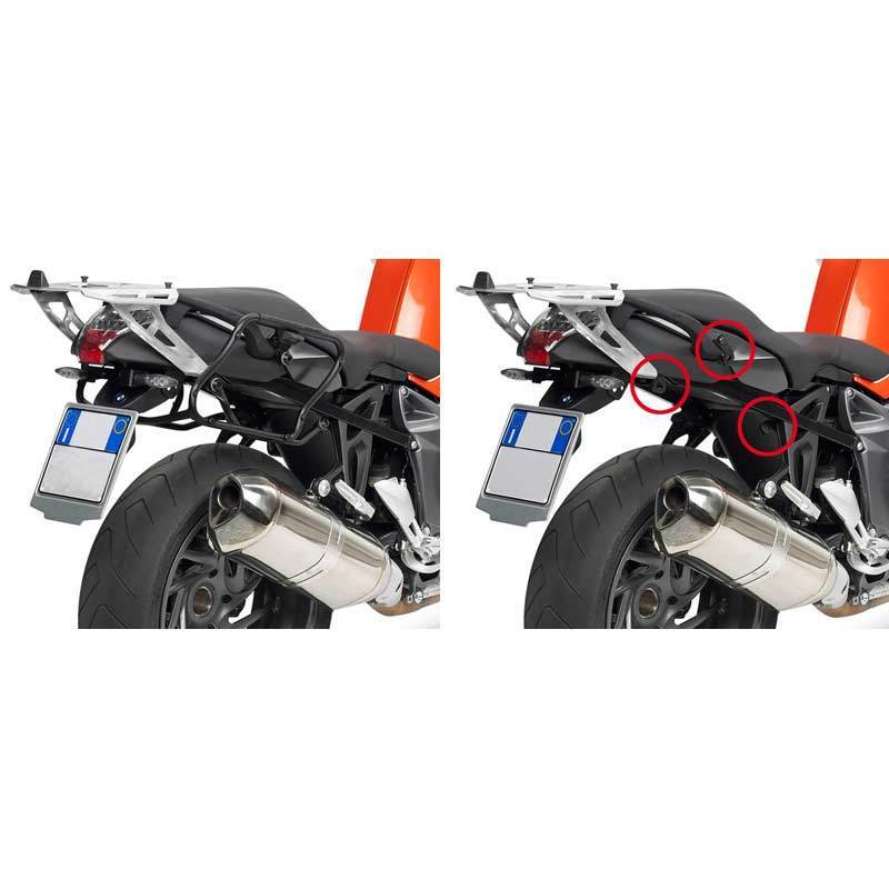 GIVI PLXR691 Rapid Release Holder V35 - Monokey® Side, black, black