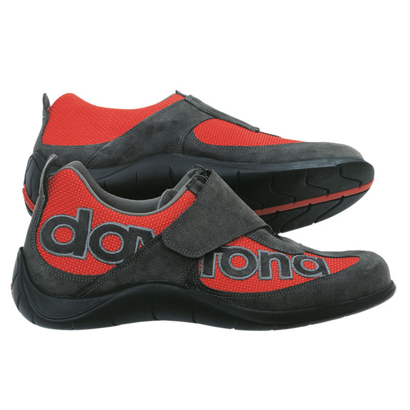 Image of Daytona Moto Fun Scarpe moto, grigio-rosso, dimensione 38