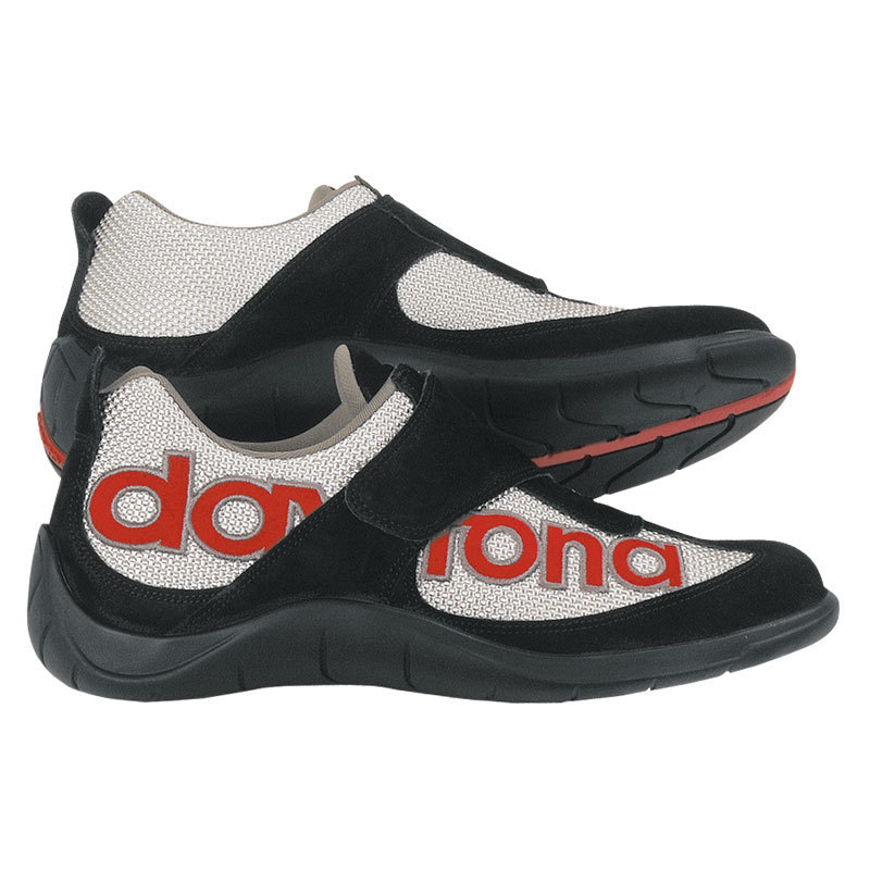 Image of Daytona Moto Fun Scarpe moto, nero-rosso-argento, dimensione 40