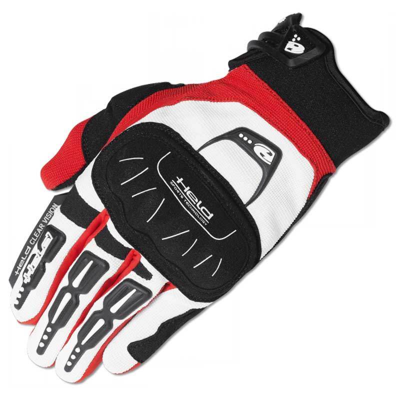 Held Backflip Motocross Gloves, white-red, Size XS, white-red, Size XS