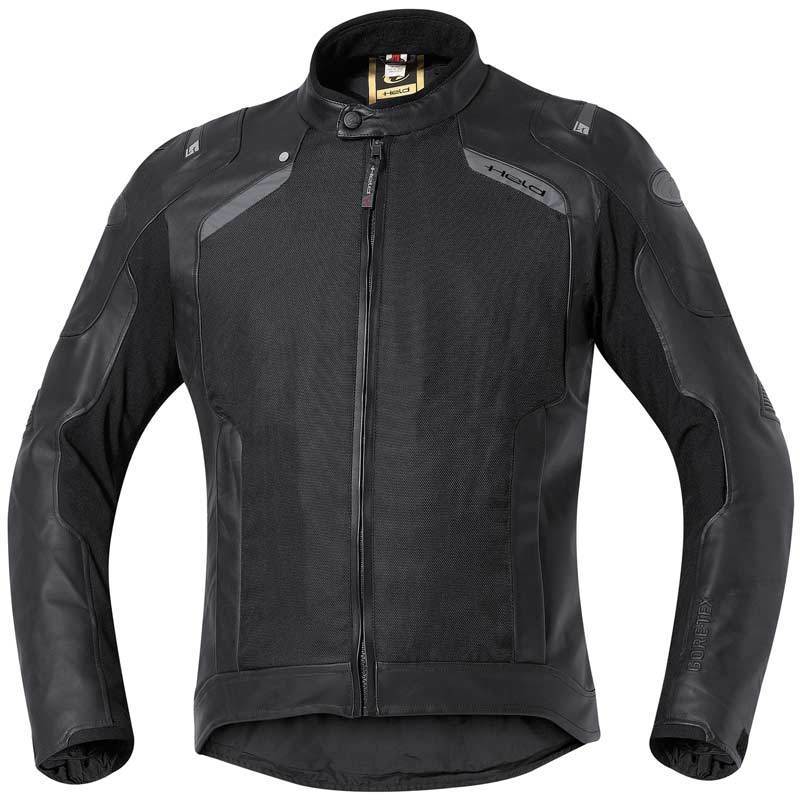 Held Camaris ladies and men motorcycle leather/textile jacket, black, Size 2XL, black, Size 2XL