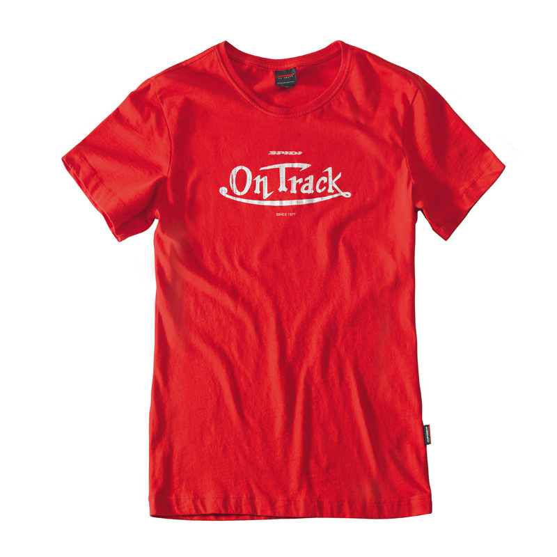 Spidi On Track T-Shirt Ladies, red, Size S for Women, red, Size S for Women