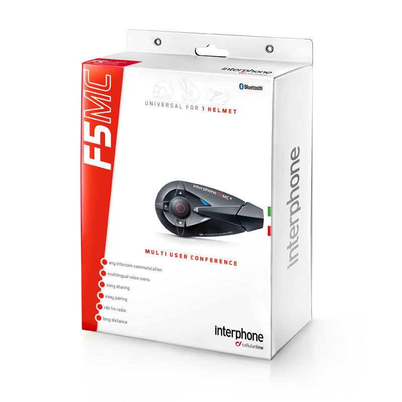 Interphone F5MC Bluetooth-kommunikationssystem