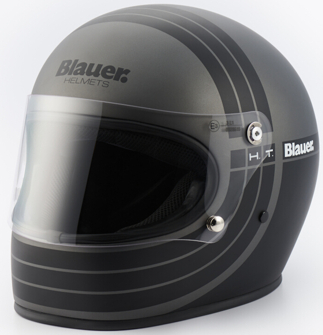 Blauer 80's Helmet, black-silver, Size L, black-silver, Size L