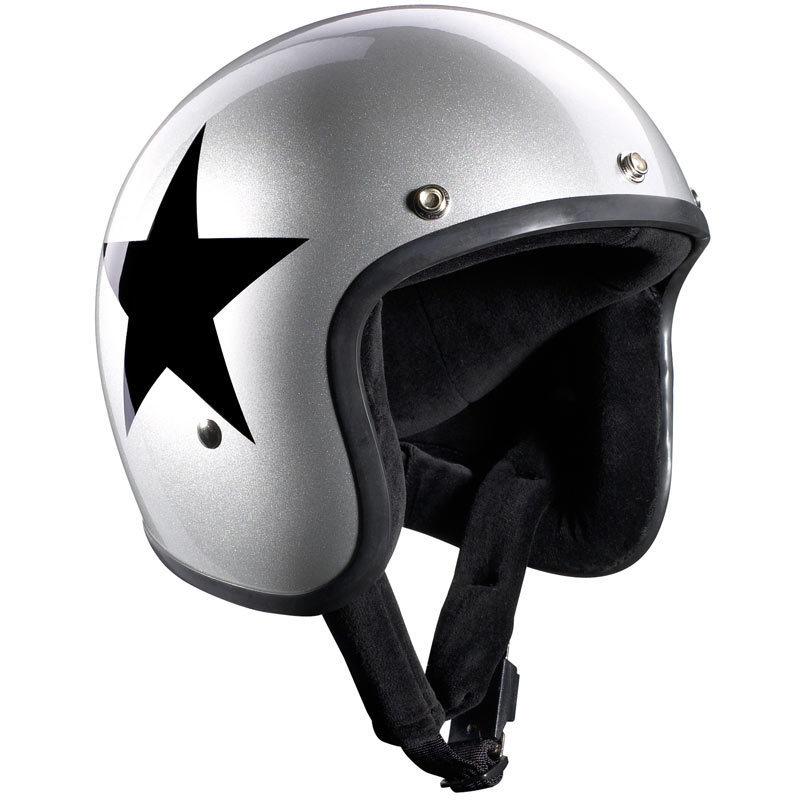 Bandit Jet Star Silver 噴氣頭盔