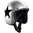 Bandit Jet Star Silver Реактивный шлем