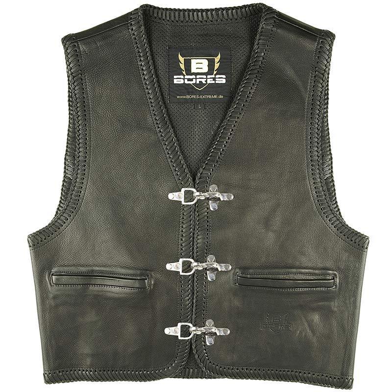 Bores Sunride 1 Leather Vest, black, Size S, black, Size S