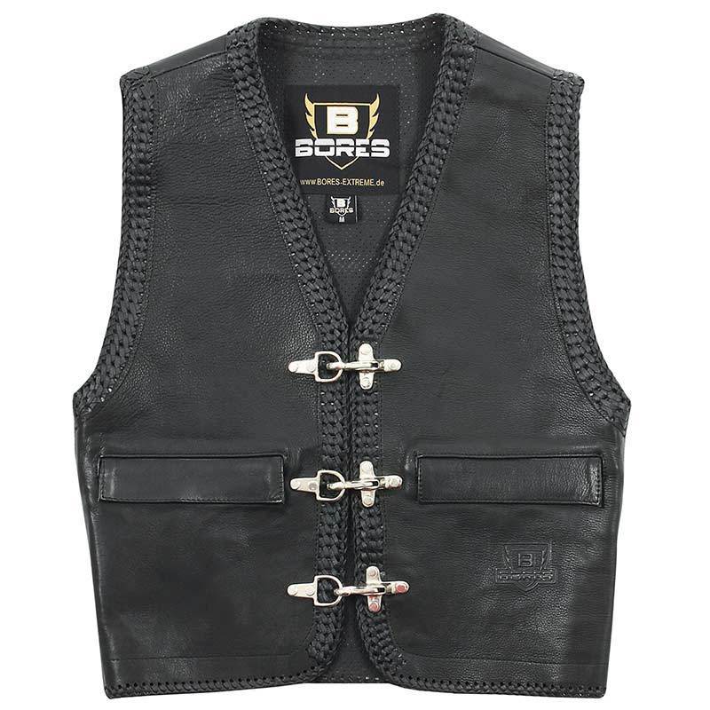 Bores Sunride 5 Leather Vest, black, Size S, black, Size S
