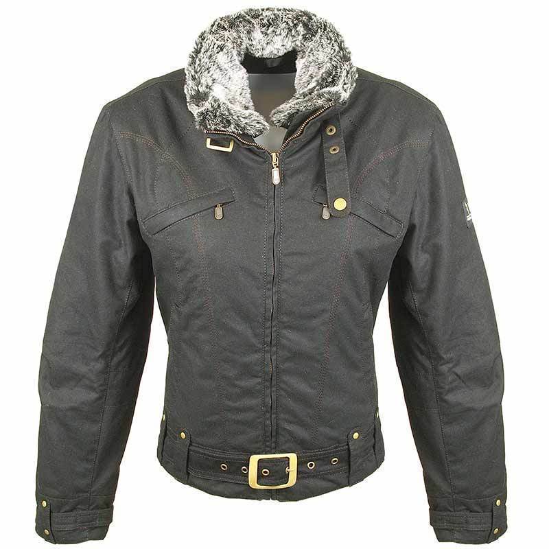 Bores KEA Ladies Wax Jacket, black, Size 2XS for Women, black, Size 2XS for Women