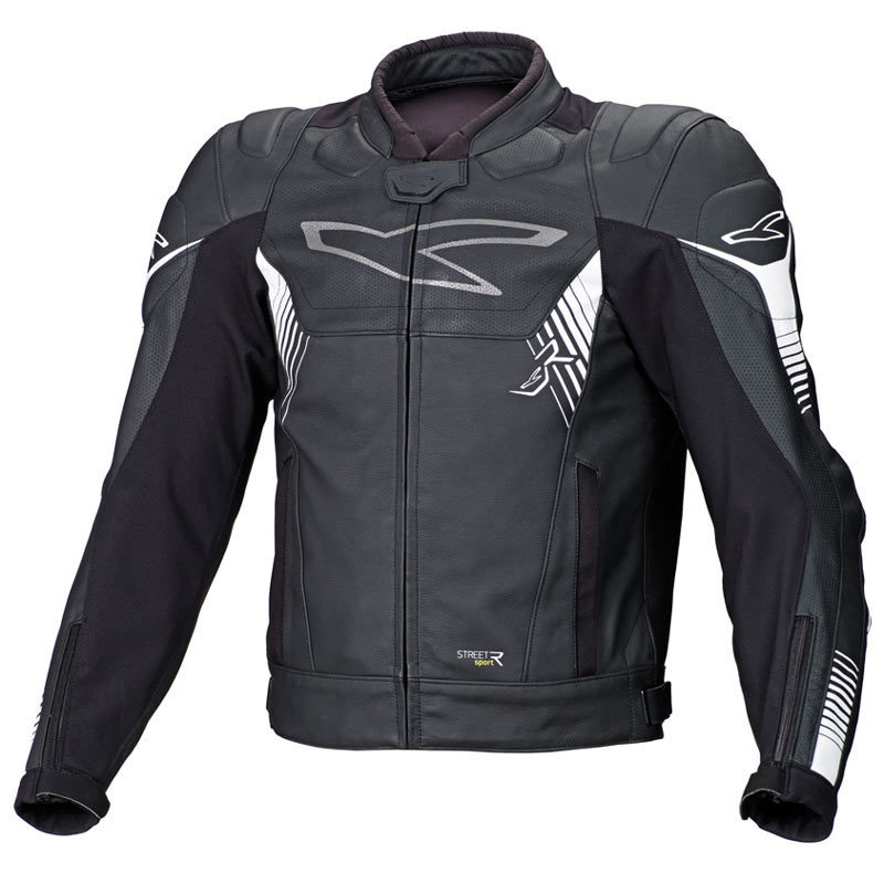 Macna Giga Motorcycle Leather Jacket, black, Size 48, black, Size 48