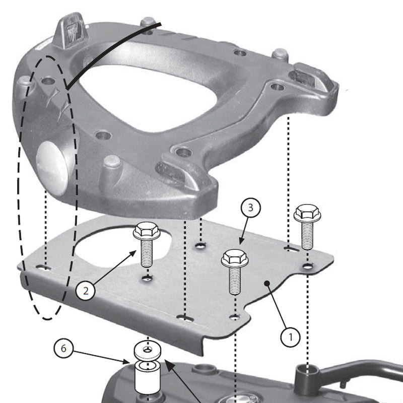 Givi SR5107 Rear-Rack - Monokey