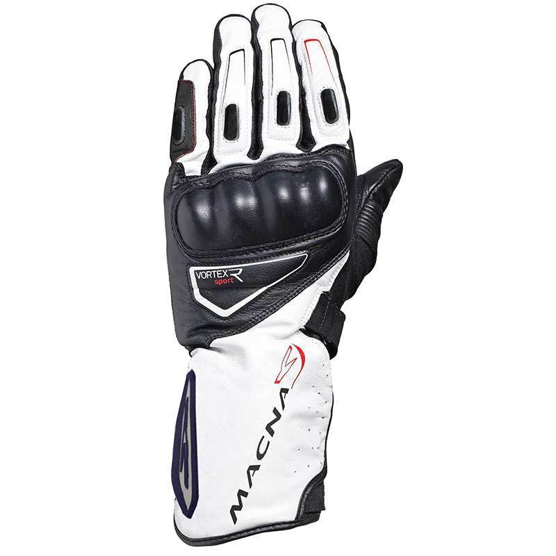 Macna Vortex Gloves, black-white-red, Size S, black-white-red, Size S