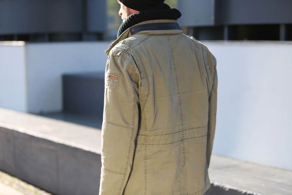 Side view of Brandit Britannia Jacket, green, Size 5XL for Men