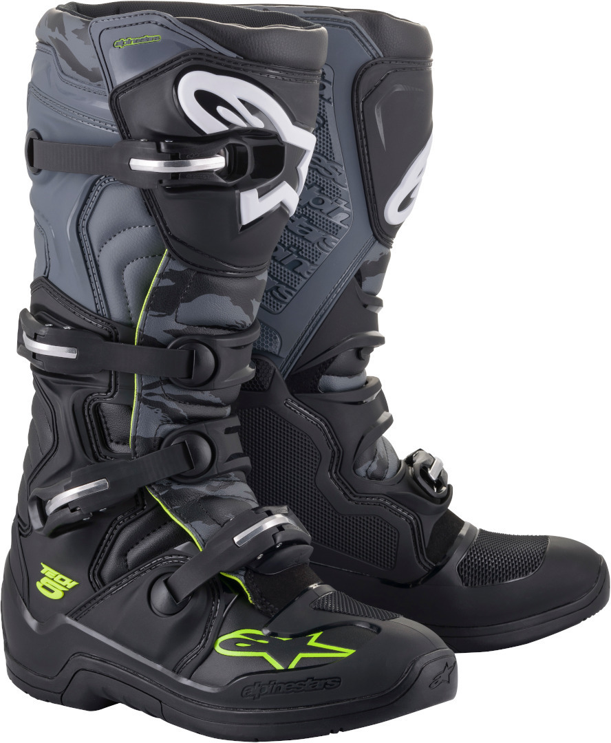 Alpinestars Tech 5 Мотокросс сапоги Черный/Серый/Желтый 15 (51) 