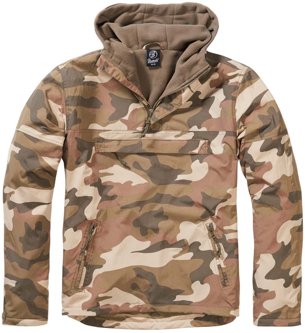 Brandit Windbreaker Jacket, brown-beige, Size S, brown-beige, Size S