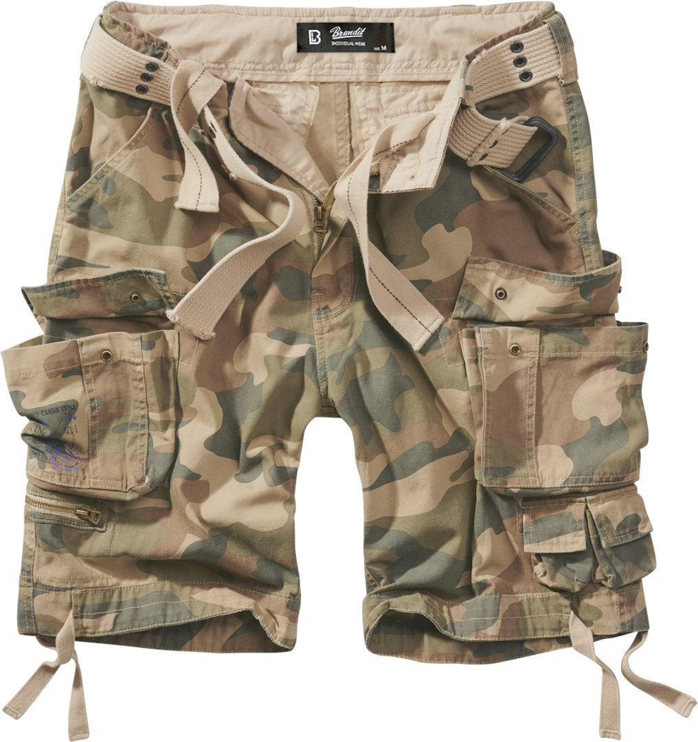 Brandit Savage Shorts, green-multicolored, Size S, green-multicolored, Size S