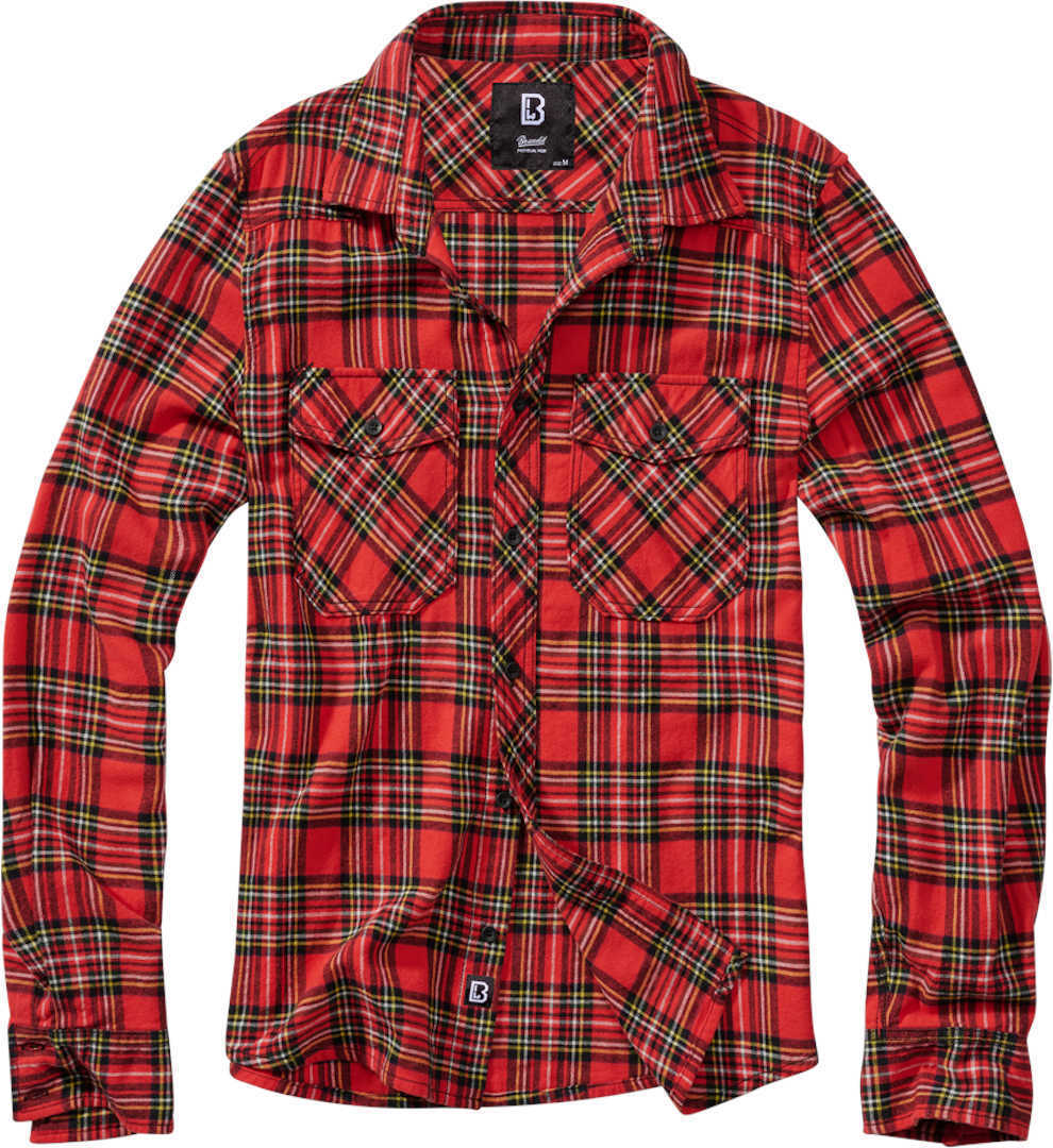 Brandit Check Shirt, red, Size S, red, Size S
