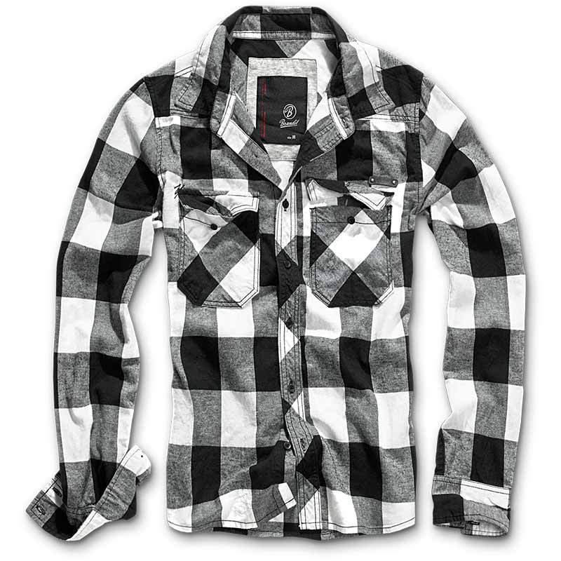 Brandit Check Shirt, black-white, Size 3XL, black-white, Size 3XL