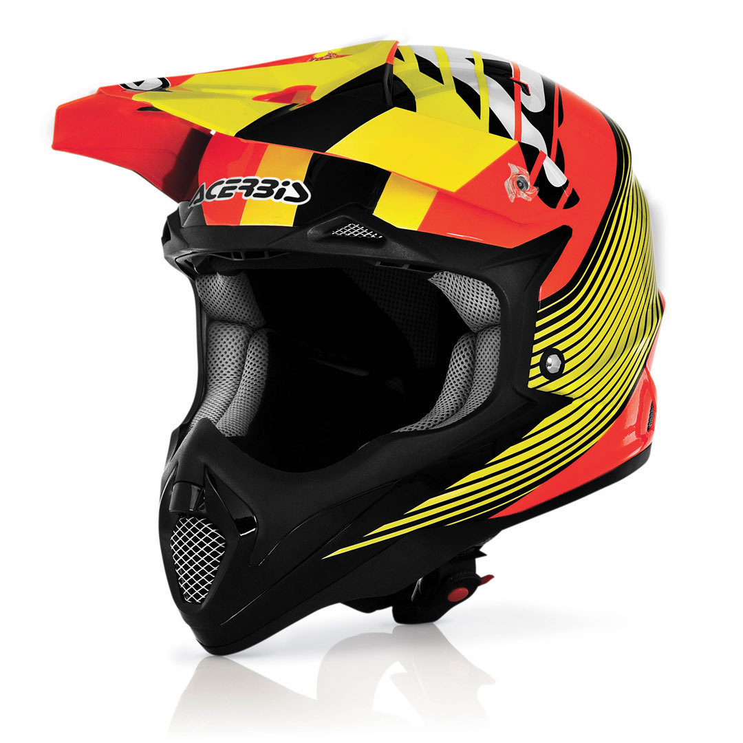 Acerbis Impact Wishmaster Motocross Helmet, black-red-yellow, Size XL, black-red-yellow, Size XL