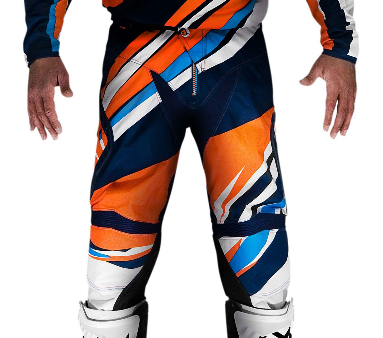 Acerbis X-Gear Motocross Pants, blue-orange, Size 28, blue-orange, Size 28