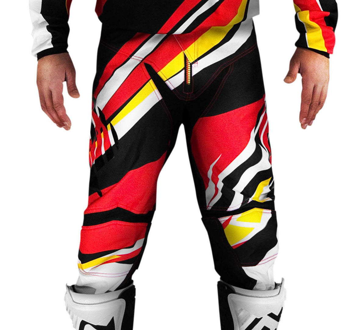 Acerbis X-Gear Motocross Pants, red-yellow, Size 36, red-yellow, Size 36