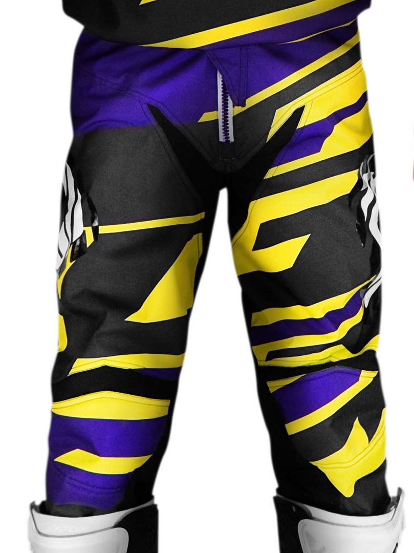 Acerbis Profile Motocross Pants, purple-yellow, Size 28, purple-yellow, Size 28