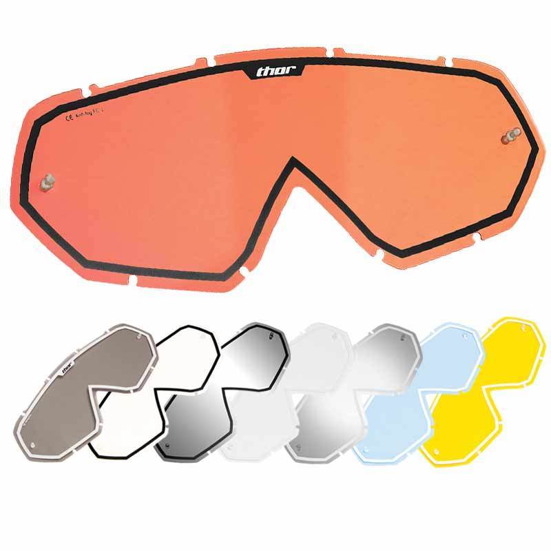 Mirror/Black THOR MX Motocross Replacement Lens for Hero/Enemy Goggles