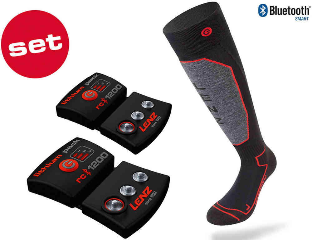 Lenz Set Lithium Pack rcB 1200 + 1.0 Bluetooth Oppvarmbar sokker