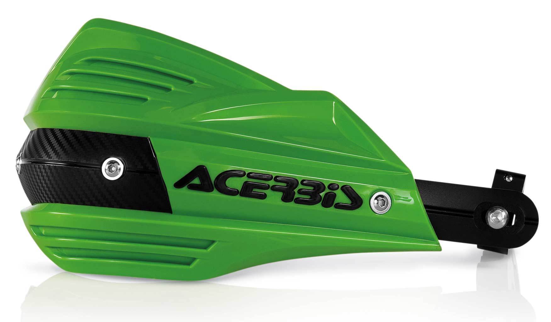 Acerbis X-Factor Hand Guard, green, green, Size One Size