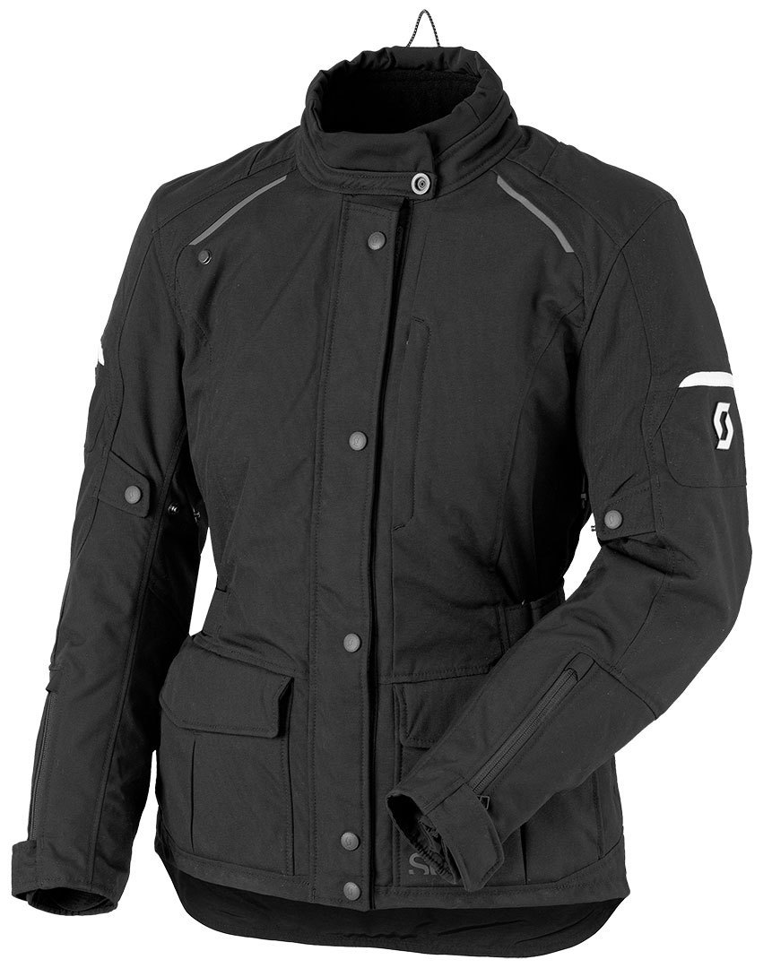 Scott Turn DP Ladies Motorcycle Textile Jacket, black, Size 48 for Women, black, Size 48 for Women