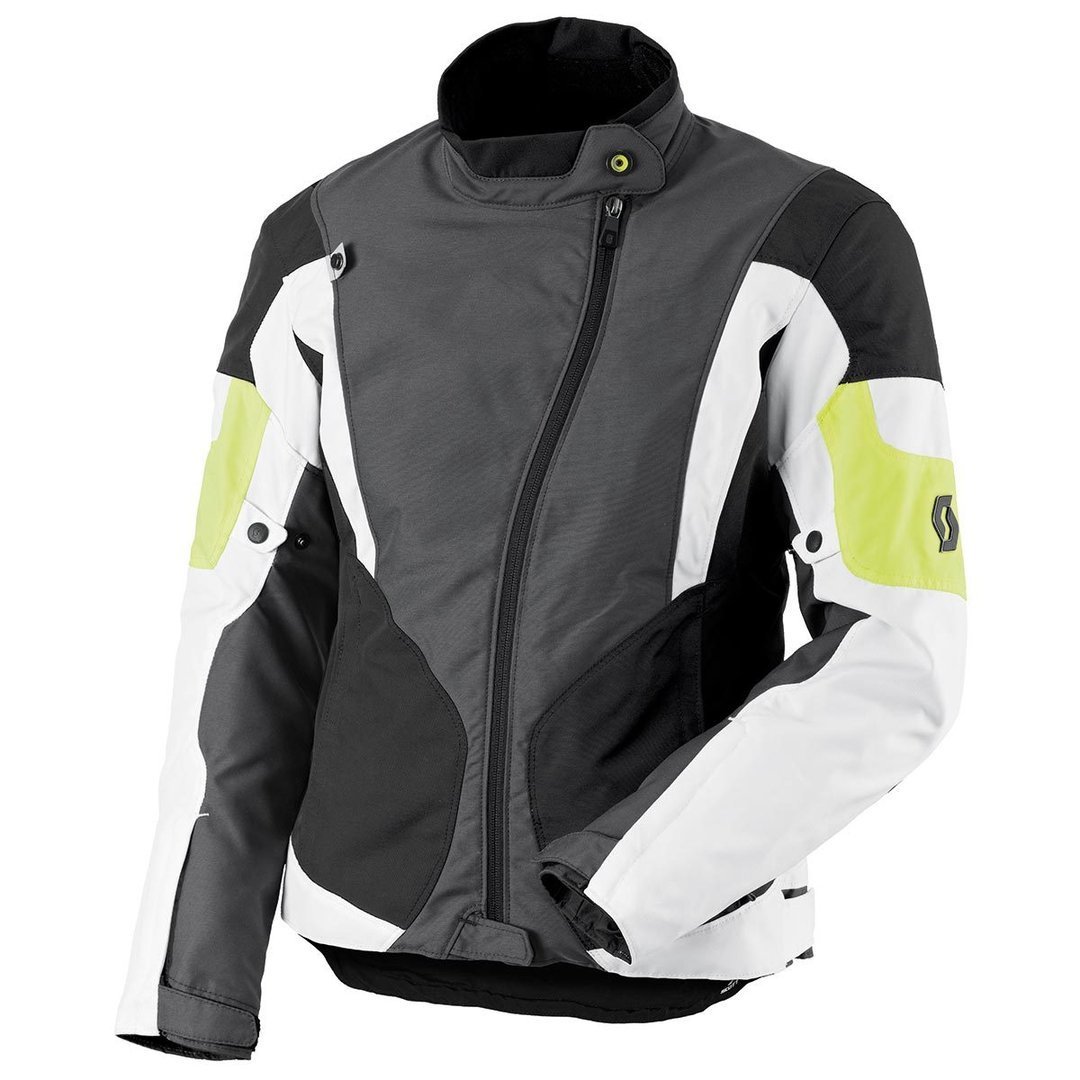 Scott Technit DP Ladies Textile Jacket, grey-yellow, Size 44 for Women, grey-yellow, Size 44 for Women