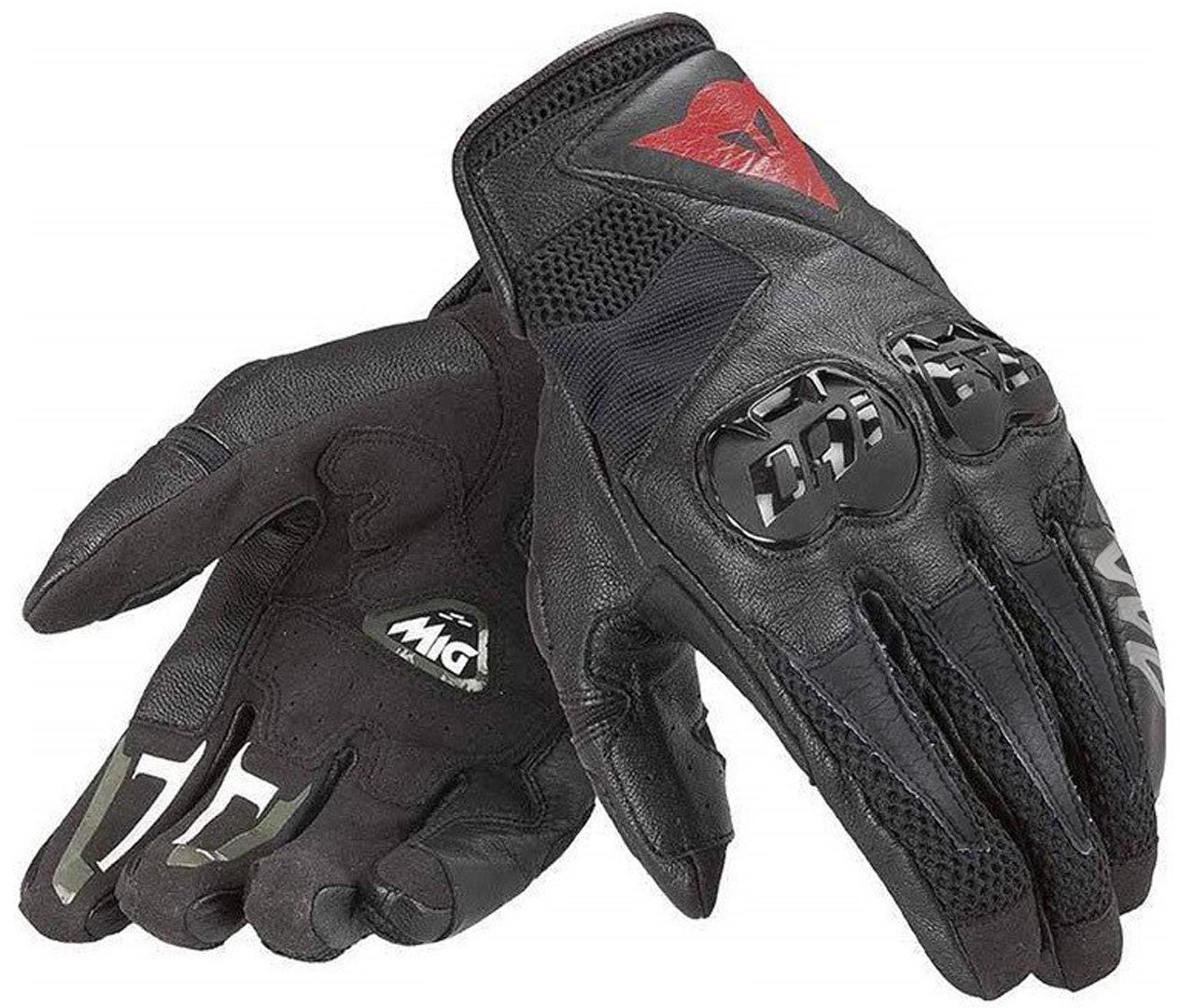 Dainese Mig C2 Motorradhandschuhe, schwarz, Größe 2XL, schwarz, Größe 2XL