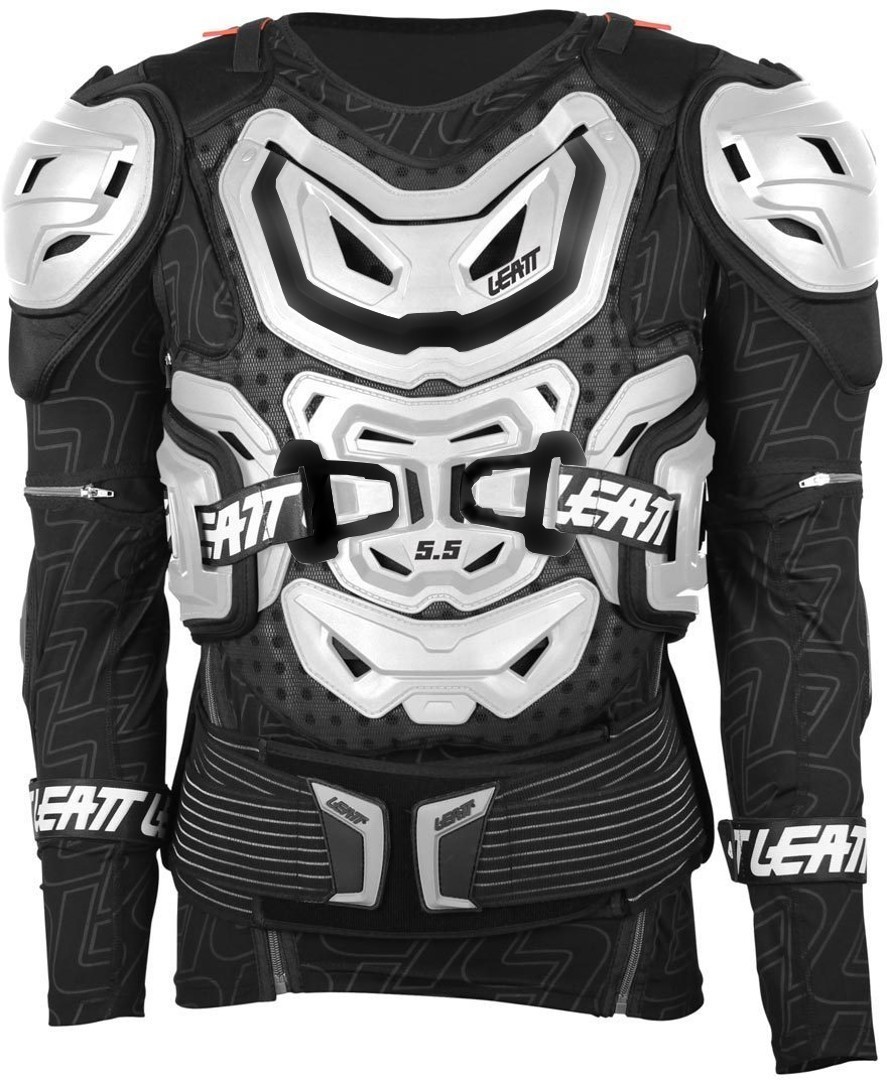 Leatt Body 5.5 Protektorenjacke, weiss, Größe L XL, weiss, Größe L XL