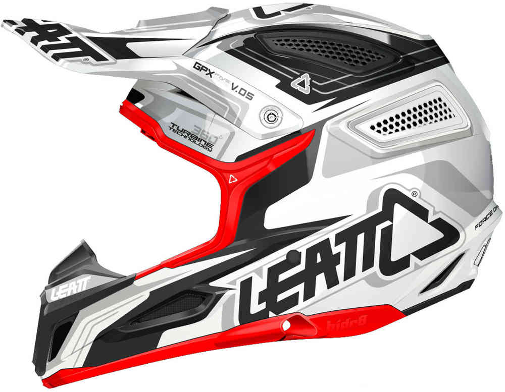 Leatt GPX 5.5 越野摩托車頭盔白/黑/紅