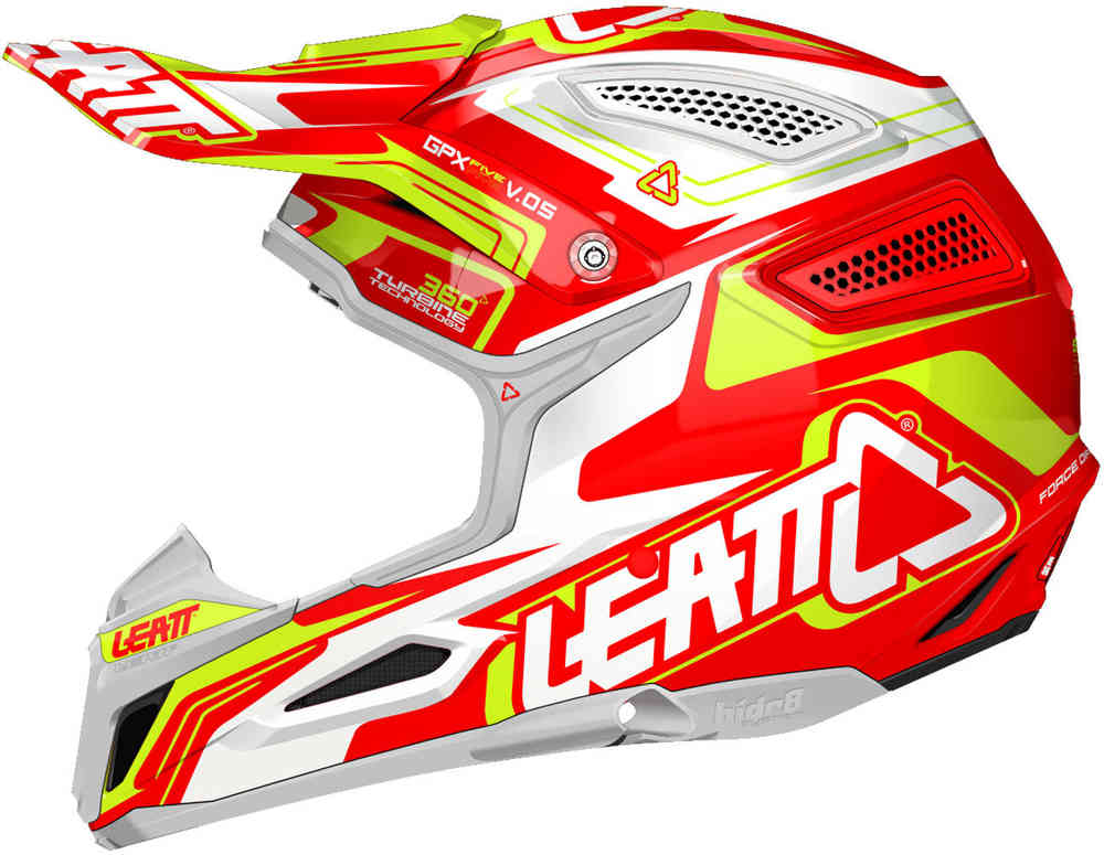 Leatt GPX 5.5 Motocross kask pomarańczowy/żółty/biały