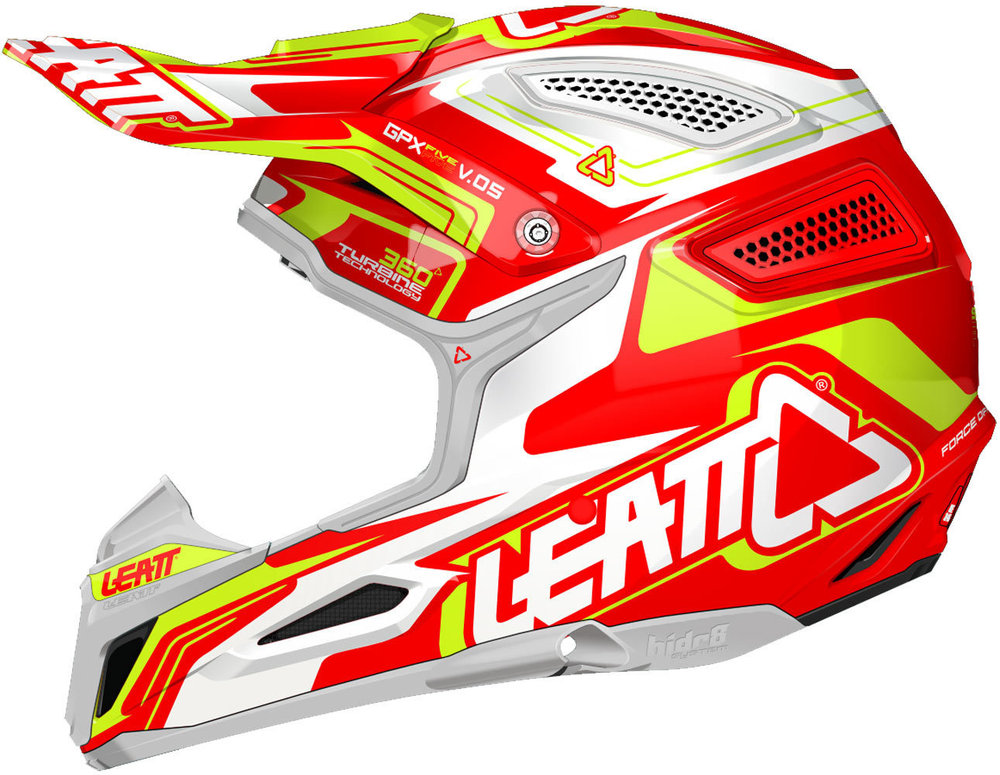 Leatt GPX 5.5 Motocross casco naranja/amarillo/blanco